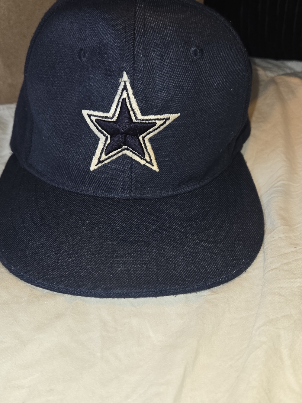 Dallas Cowboys Top Pro Sports Fitted Hat Size 7 Navy Premium Flat NFL Cap